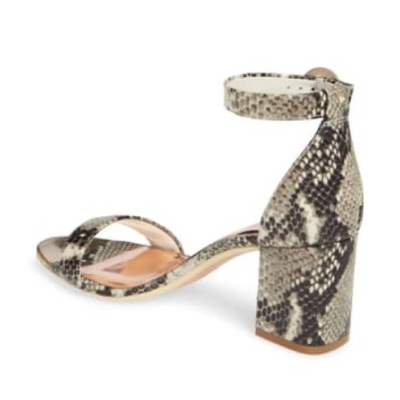 TED BAKER LONDON Manyap Snake Sandal Size 38 NEW NIB - Picture 2 of 15